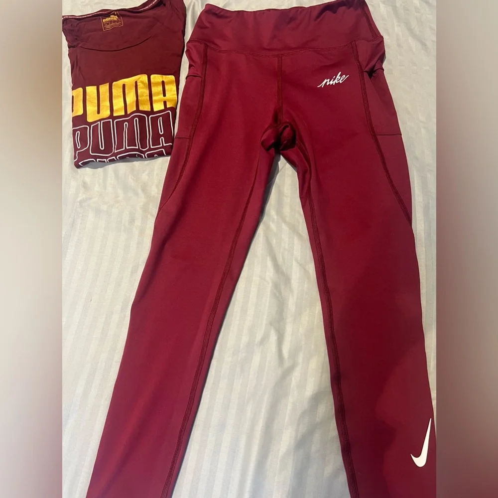 Sale 🚨 Nike TrainingTights + Free Puma T-shirt - Size S - Picture 3 of 10